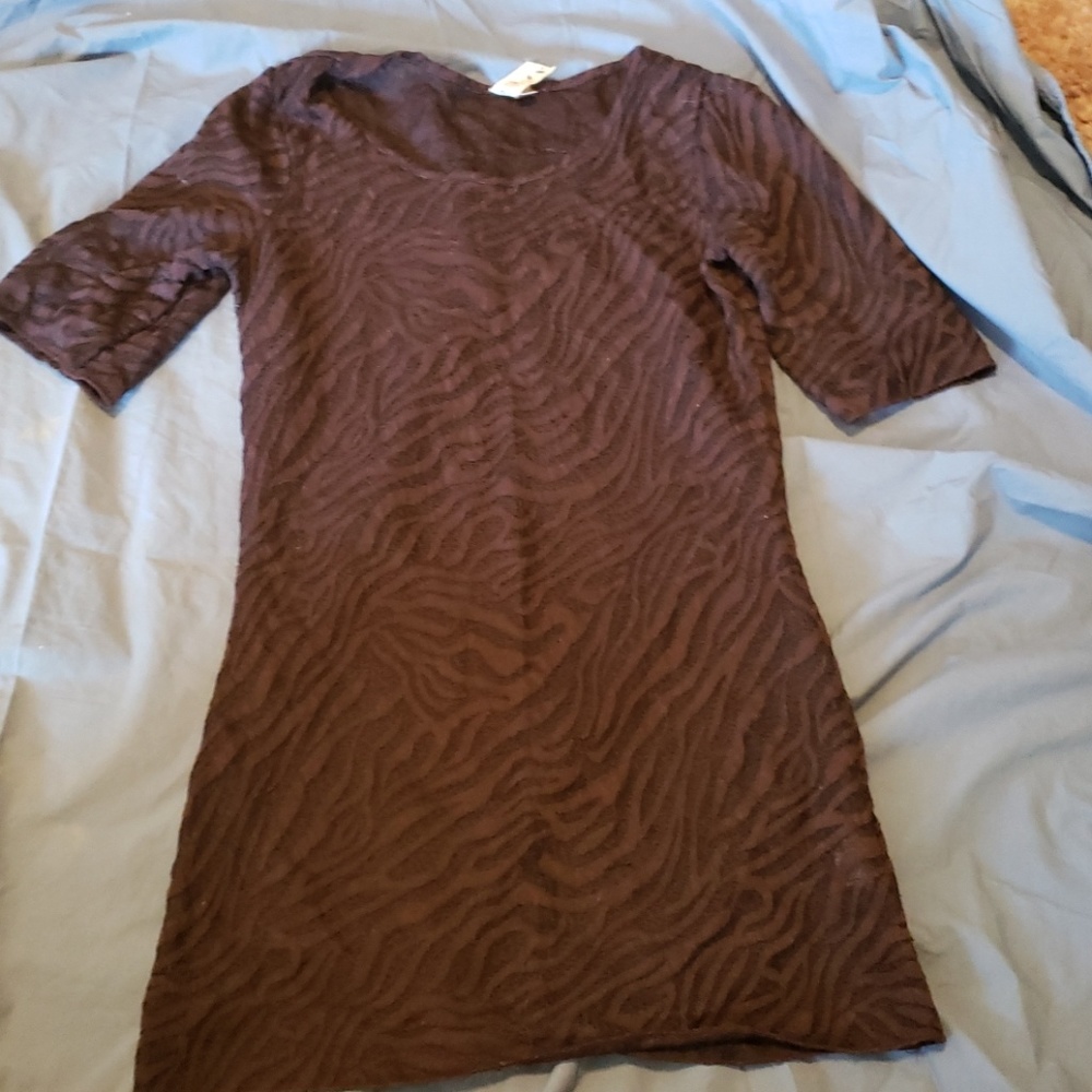 BKE animal print lace top